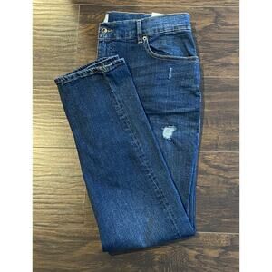 Sun + Stone Men's Jeans 36x30 Distressed Slim-Fit Blue Denim Riverview Wash NEW